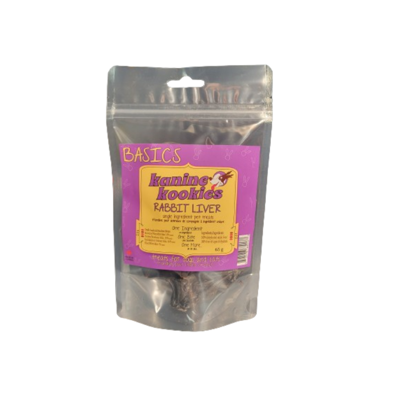 Single ingredient rabbit liver treats for dogs