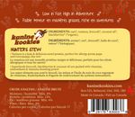 Venison dog treat ingredients with broccoli and blackberries for digestion