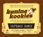 Low-fat kangaroo dog treats for allergies and sensitivities