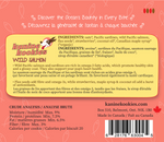 Wild salmon dog treat ingredients with flax seeds strawberries and omega-3